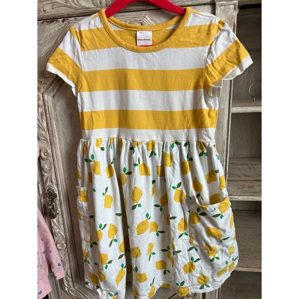Hanna Andersson Lemon Dress 6-7